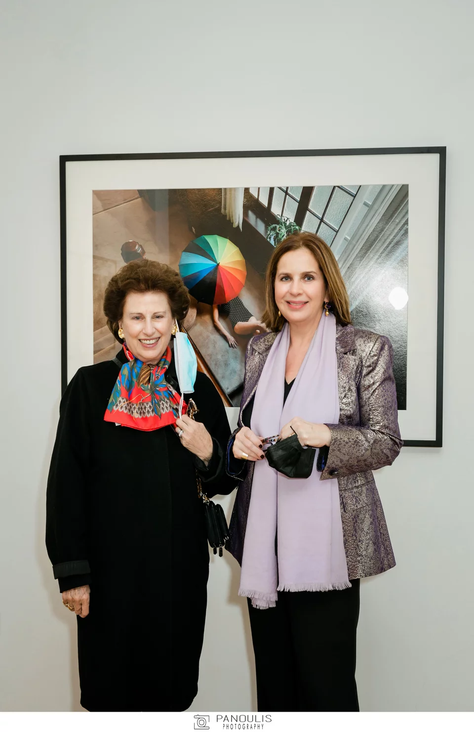 Λίλα Λαλαούνη & η διευθύντρια της CITRONNE-Gallery Τατιάνα Σπινάρη Πολλάλη