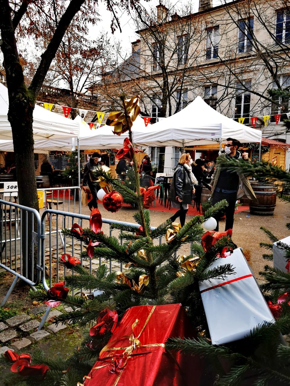 H χριστουγεννιάτικη αγορά της πόλης Νανσί.