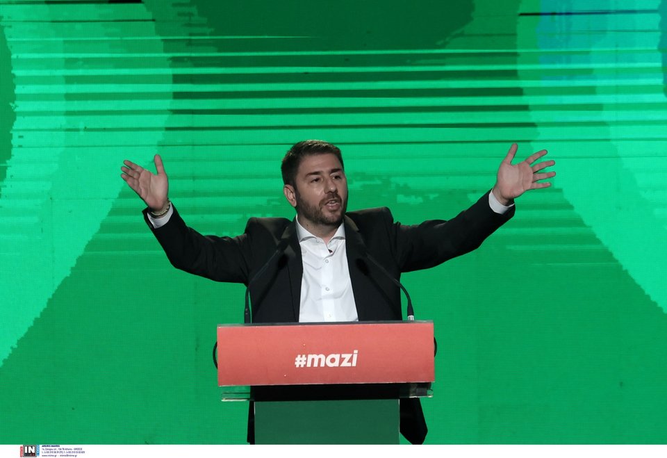 Ο Νίκος Ανδρουλάκης στην κεντρική προεκλογική συγκέντρωση στο Γκάζι / Φωτογραφία: Intimenews/ΛΙΑΚΟΣ ΓΙΑΝΝΗΣ