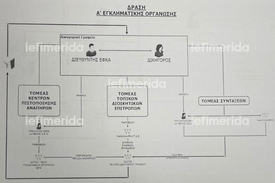 Η δράση της εγκληματικής οργάνωσης