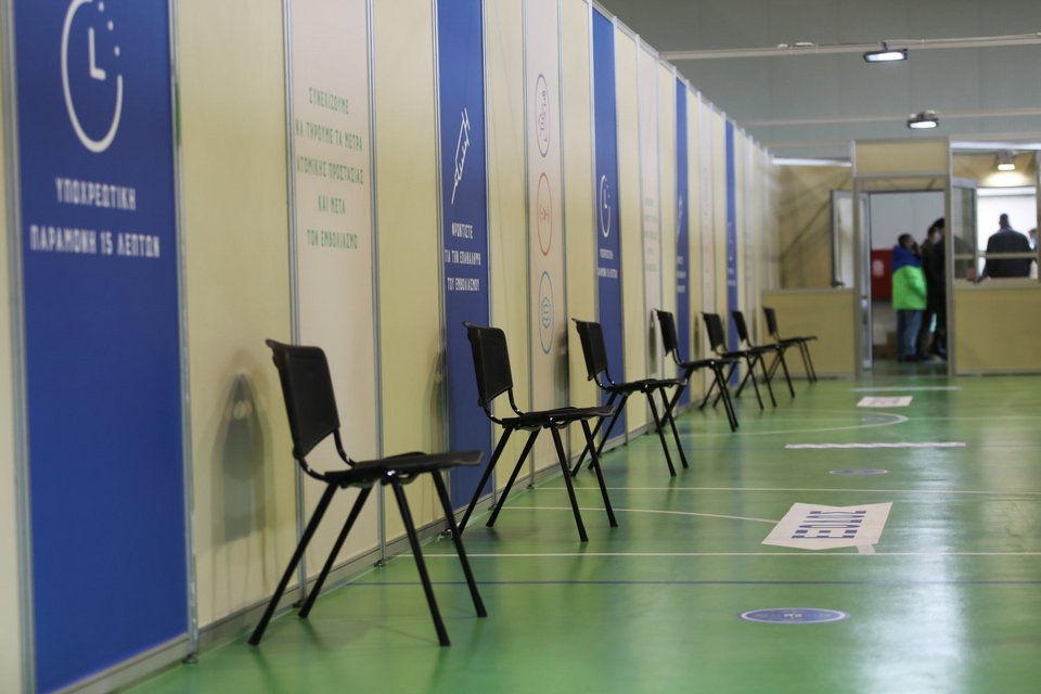 εγκαίνια του νέου mega Εμβολιαστικού Κέντρου στη Γλυφάδα