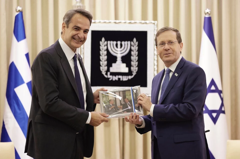 Κυριάκος Μητσοτάκης Ιτσχάκ Χέρτζογκ Προεδρικό Μέγαρο