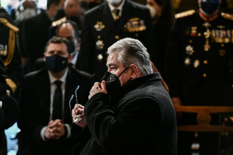 Κάρολος Παπούλιας, εξόδιος ακολουθία, Δημήτρης Κουτσούμπας