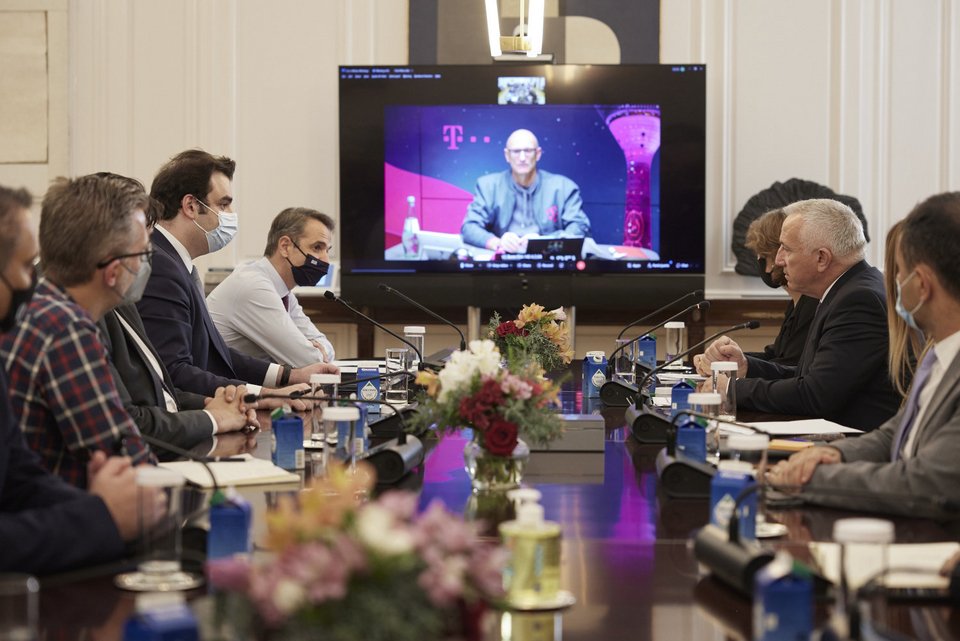Η συνάντηση στο Μέγαρο Μαξίμου με τον Πρωθυπουργό Κυριάκο Μητσοτάκη
