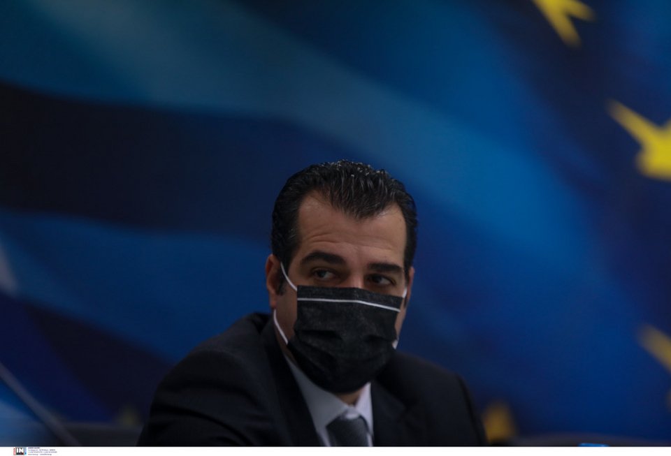 Ο υπουργός Υγείας, Θάνος Πλεύρης