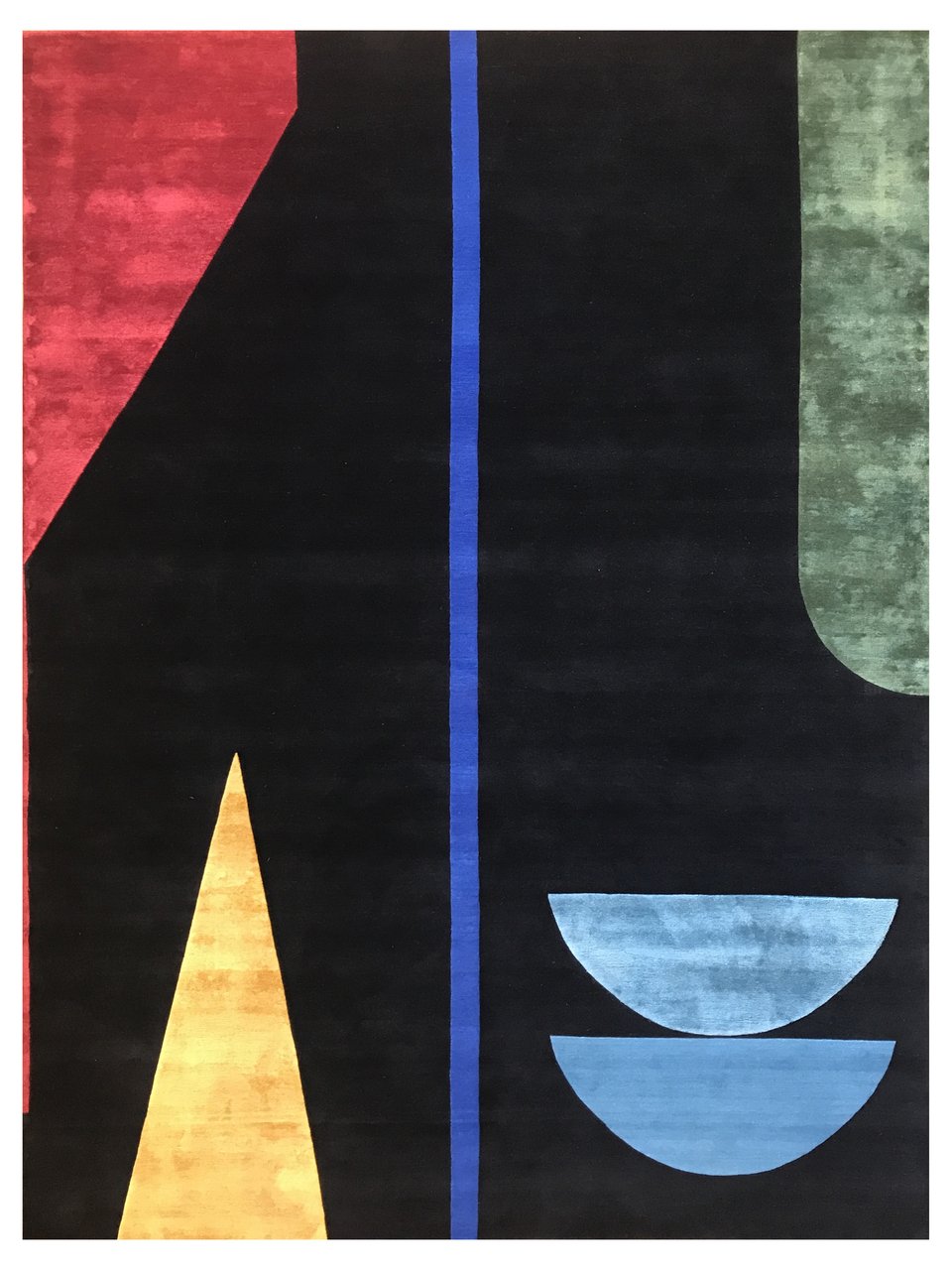 Free Fοrm, του Φίλιππου Θεοδωρίδη. Μετάξι και μαλλί, 1,80χ2,80