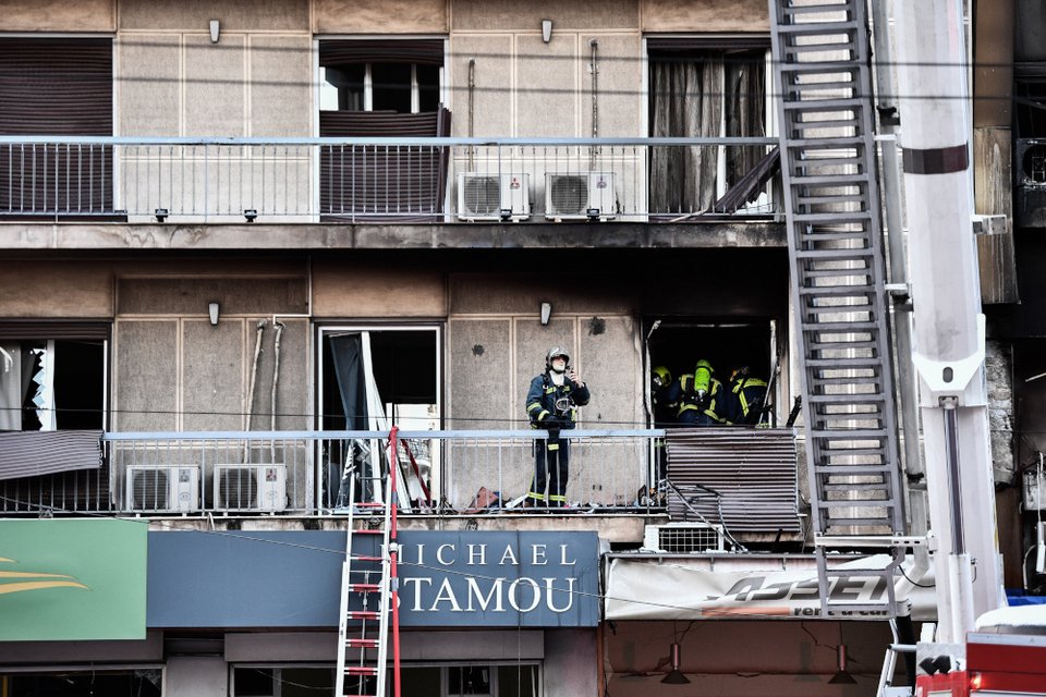Eκρηξη σε κτίριο στη λεωφόρο Συγγρού