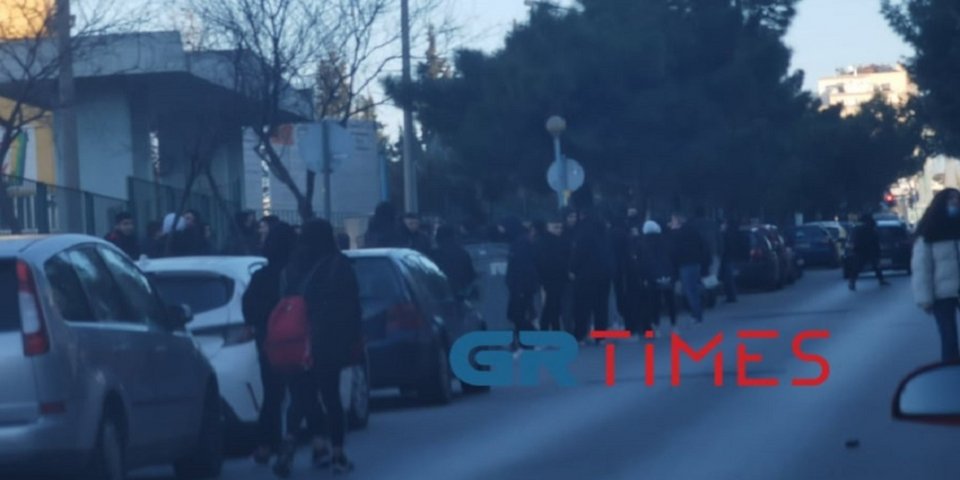 Υπό κατάληψη το 2ο ΕΠΑΛ Ευόσμου, Φωτογραφία: grtimes.gr