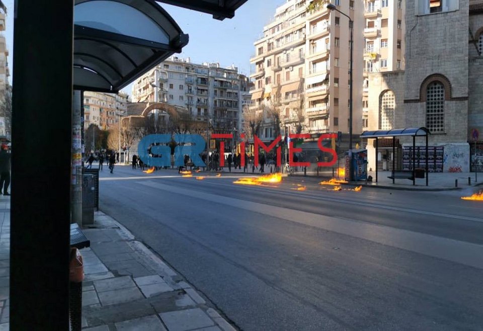 επεισόδια στη Θεσσαλονίκη