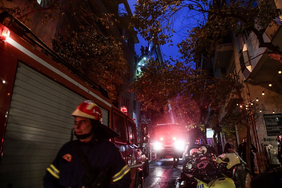 φωτιά στο Κολωνάκι