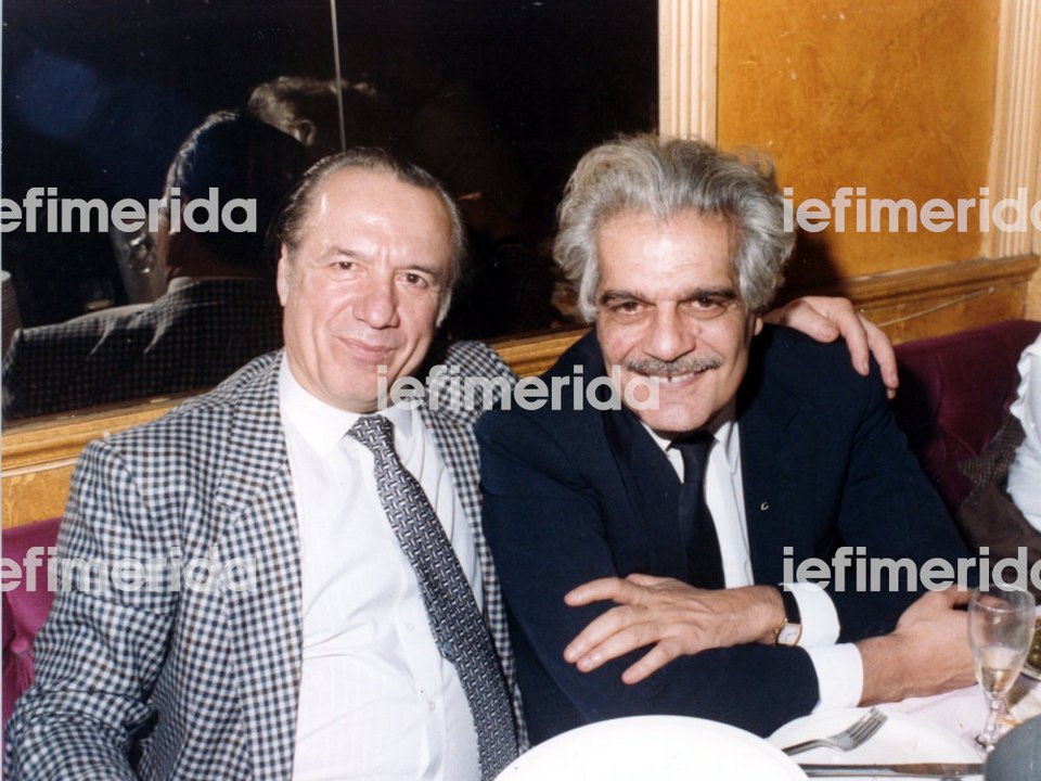  Ο Γιώργος Καραγιώργης με τον Ομάρ Σαρίφ