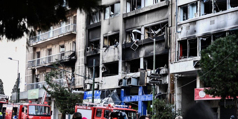 Eκρηξη σε κτίριο στη λεωφόρο Συγγρού