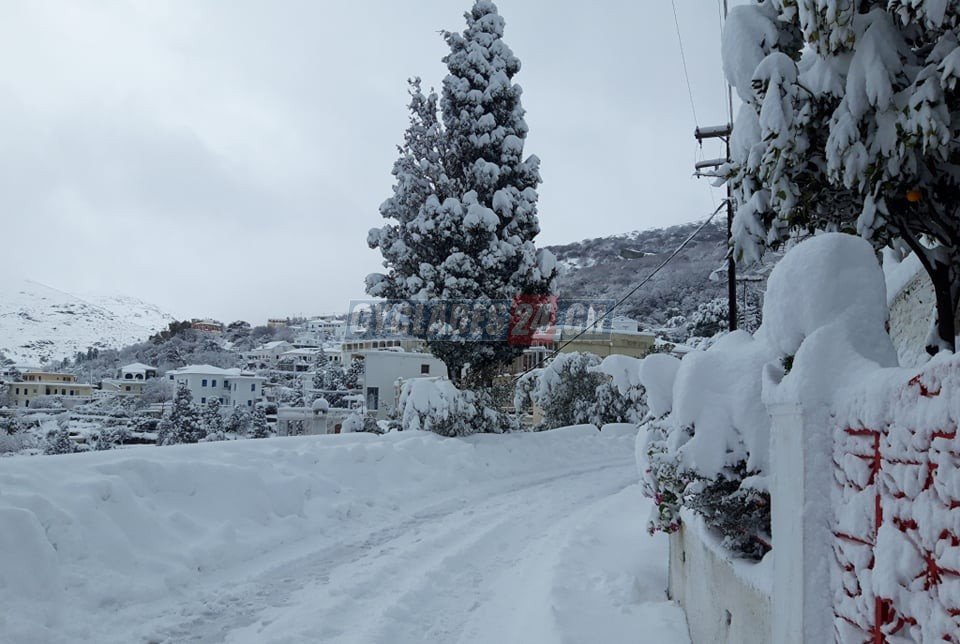κακοκαιρία Ελπίς, χιόνια στις Κυκλάδες