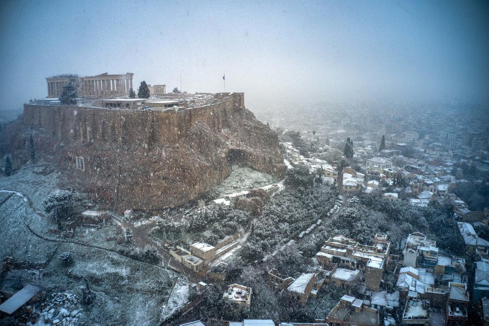 χιόνια, κακοκαιρία Ελπίς