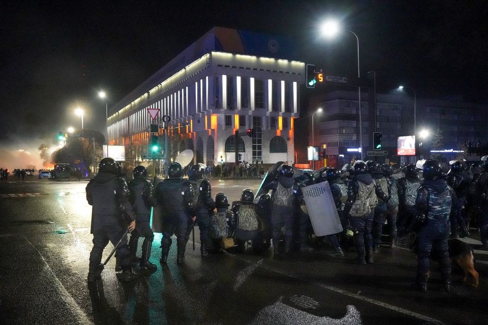 σκηνές χάους στο Καζακστάν