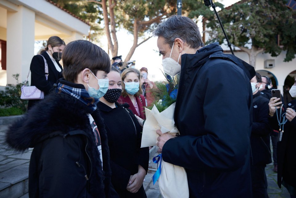 Κυριάκος Μητσοτάκης στον Άγιο Ευστράτιο για τα Θεοφάνια