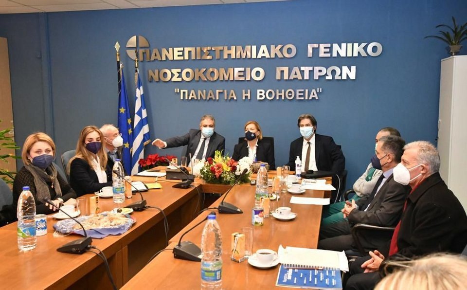 περιοδεία της αναπληρώτριας υπουργού Υγείας Μίνας Γκάγκα στην Πάτρα