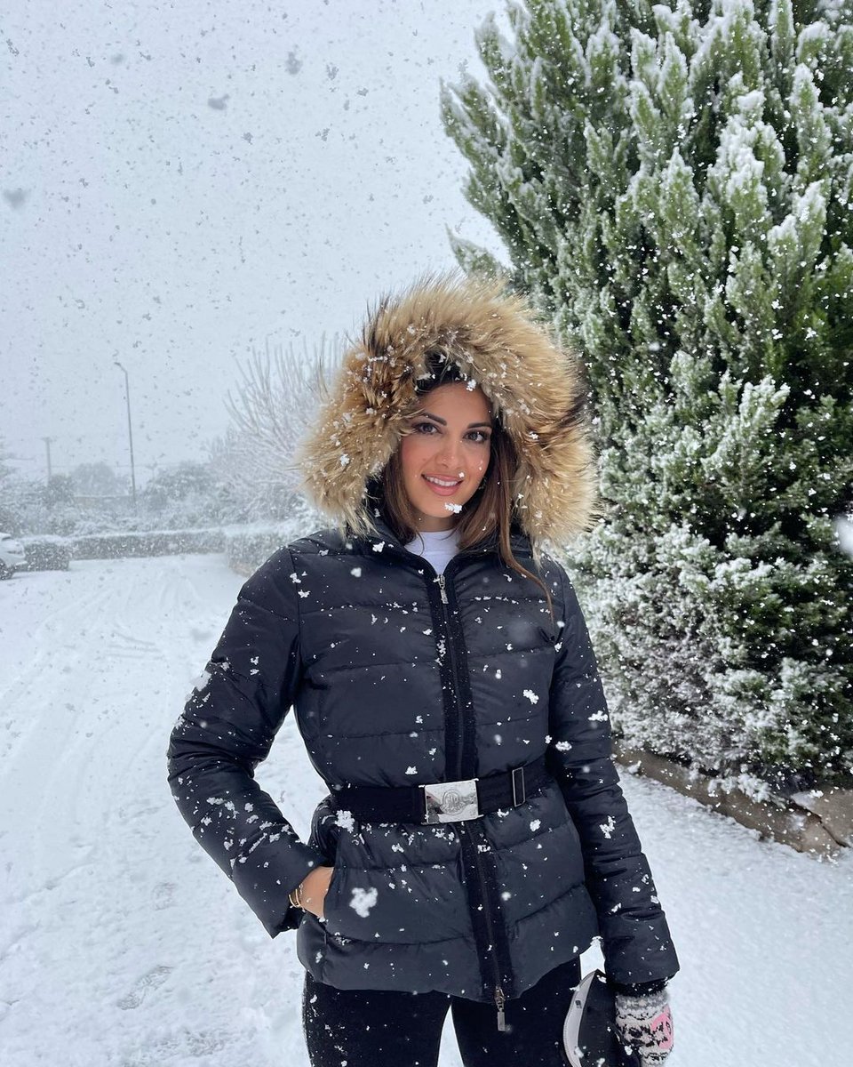 Η Σταματίνα Τσιμτσιλή στα χιόνια