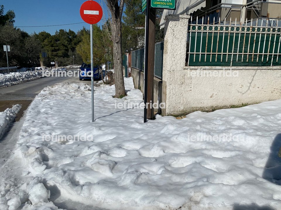 βόρεια προάστια, χιονισμένα στενά