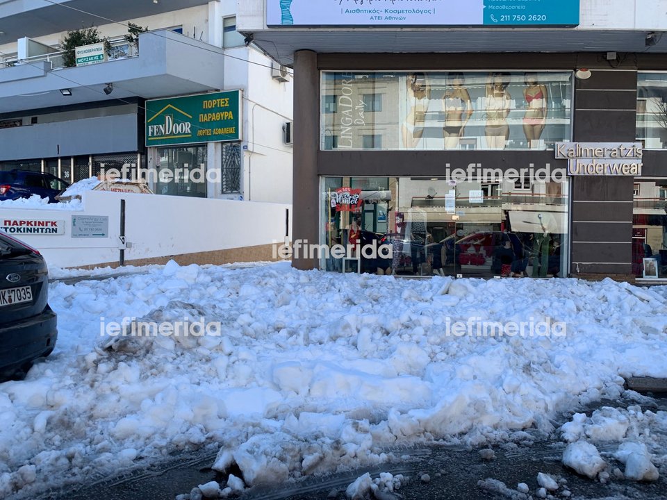 βόρεια προάστια, χιονισμένα στενά