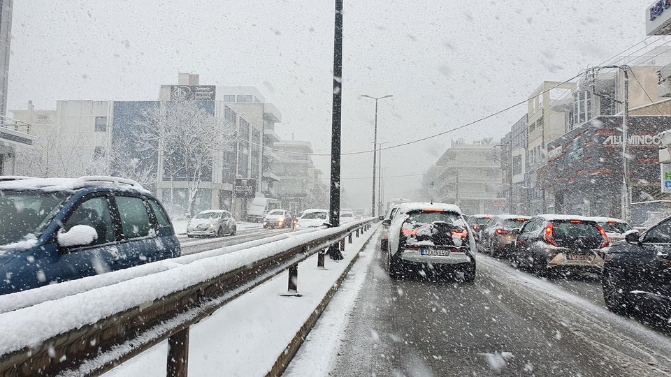 Χιόνι στην Κηφισίας