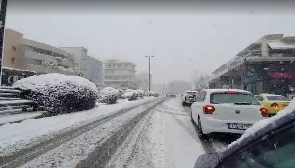 Χιόνι στην Κηφισίας