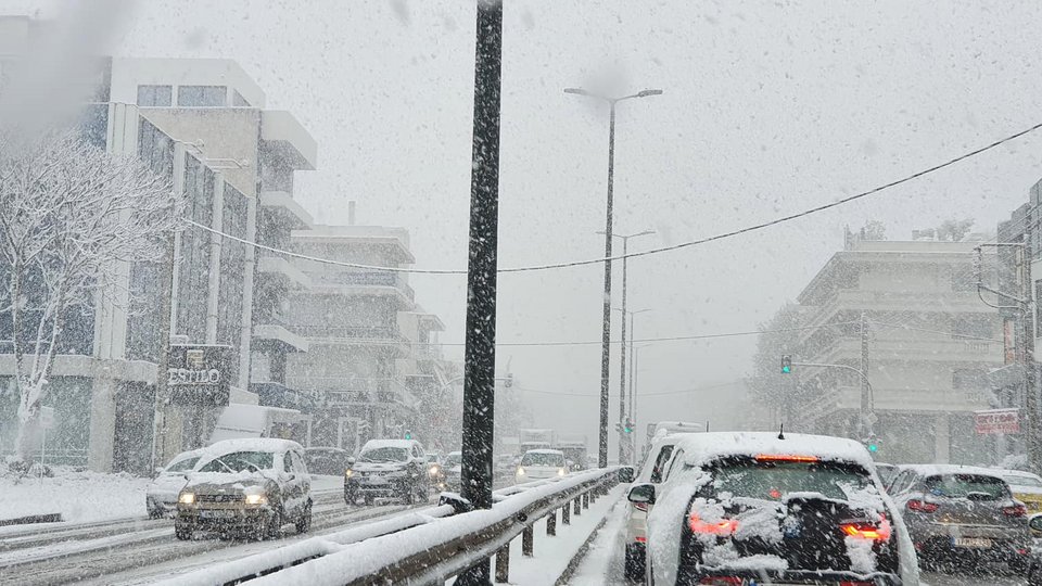 Χιόνι στην Κηφισίας