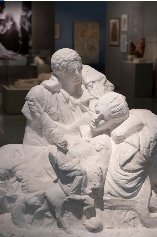 Ενα από τα πρώτα έργα της σειράς του Χαλεπά με θέμα την Κοιμωμένη. Εδώ η πριγκίπισσα κοιμάται την στιγμή που φτάνει ο πρίγκηπας / Αλέξανδρος Ανβραμίδης