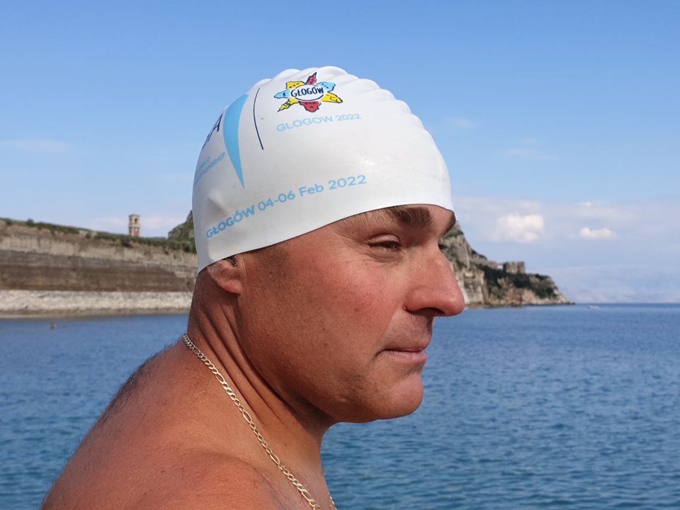 Έλληνας ice swimmer