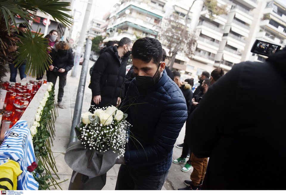 Φόρος τιμής στο σημείο που δολοφονήθηκε ο Άλκης / ΙΝΤΙΜΕ
