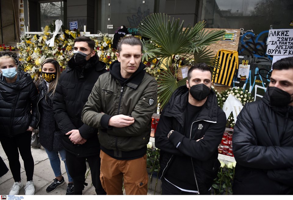 Φόρος τιμής στο σημείο που δολοφονήθηκε ο Άλκης / ΙΝΤΙΜΕ