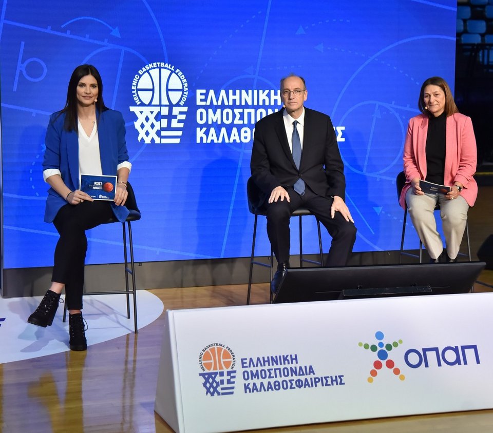 Εβίνα Μάλτση, Project Manager Women's Basketball Promotion, Βαγγέλης Λιόλιος, Πρόεδρος ΕΟΚ, Άννυ Κωνσταντινίδου, Μέλος Δ.Σ. ΕΟΚ &amp; Υπεύθυνη Μπάσκετ Γυναικών 