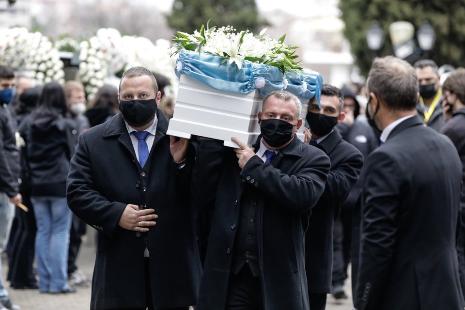 κηδεία του 19χρονου Άλκη Καμπανού στη Βέροια
