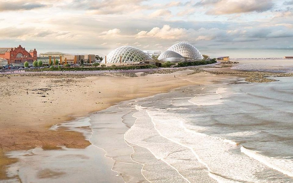 Το Eden Project North από μακριά