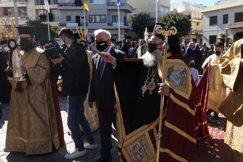 Ενθρόνιση αρχιεπισκόπου Κρήτης / EUROKINISSI ΣΤΕΦΑΝΟΣ ΡΑΠΑΝΗΣ
