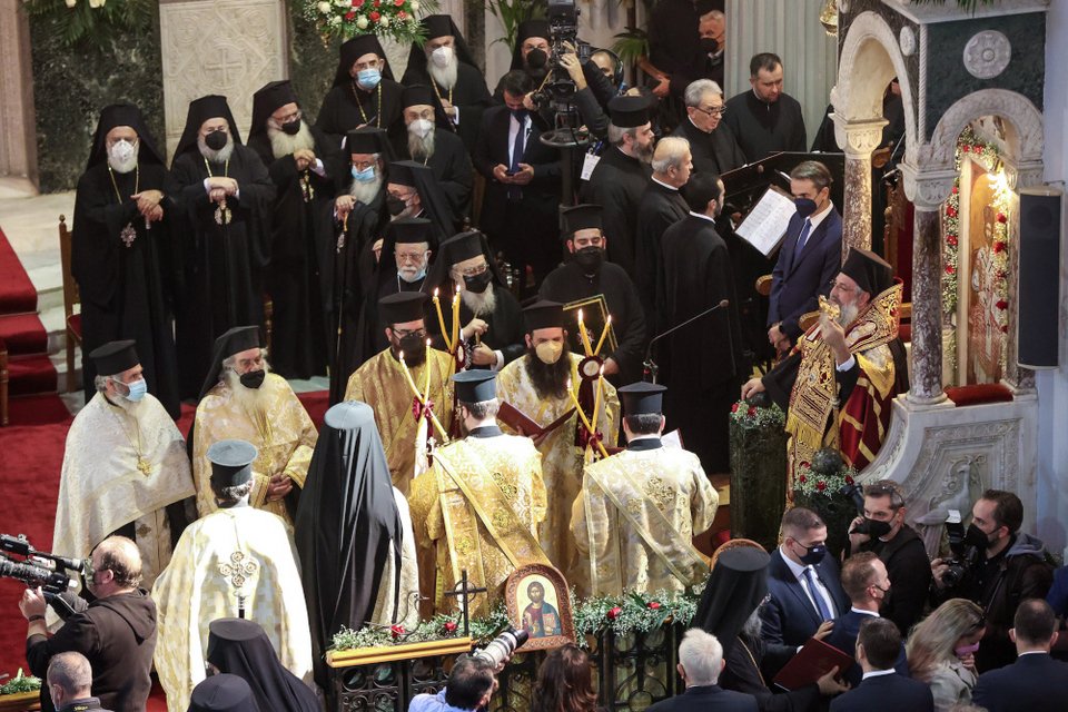 Η τελετή ενθρόνισης του αρχιεπισκόπου Κρήτης / EUROKINISSI ΣΤΕΦΑΝΟΣ ΡΑΠΑΝΗΣ