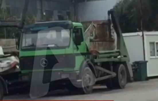 φορτηγό σε τροχαίο με Πάνο Νάτση