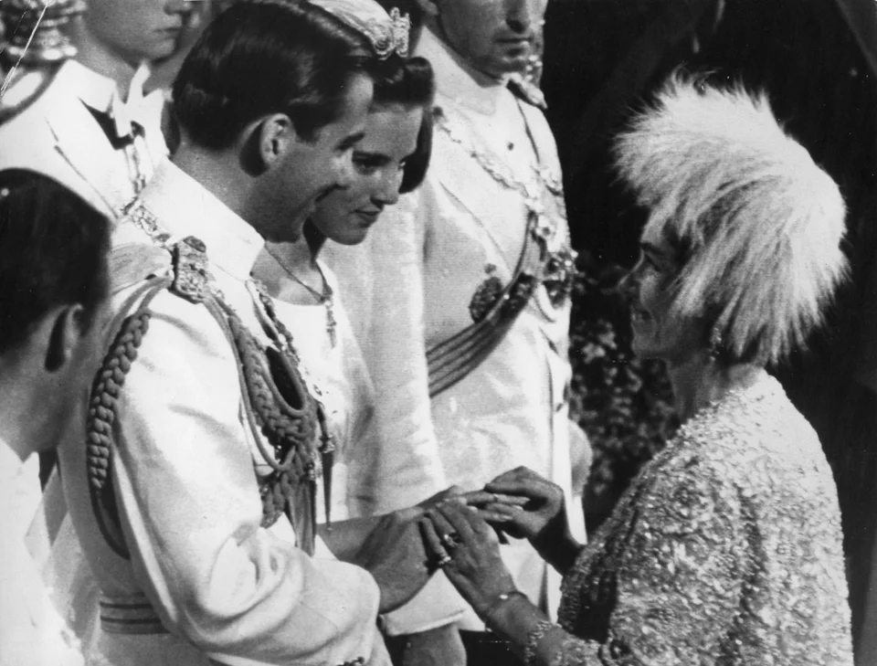 Στις 18 Σεπτεμβρίου 1964 παντρεύτηκε με την Άννα-Μαρία στην Αθήνα / Φωτογραφία: AP Images