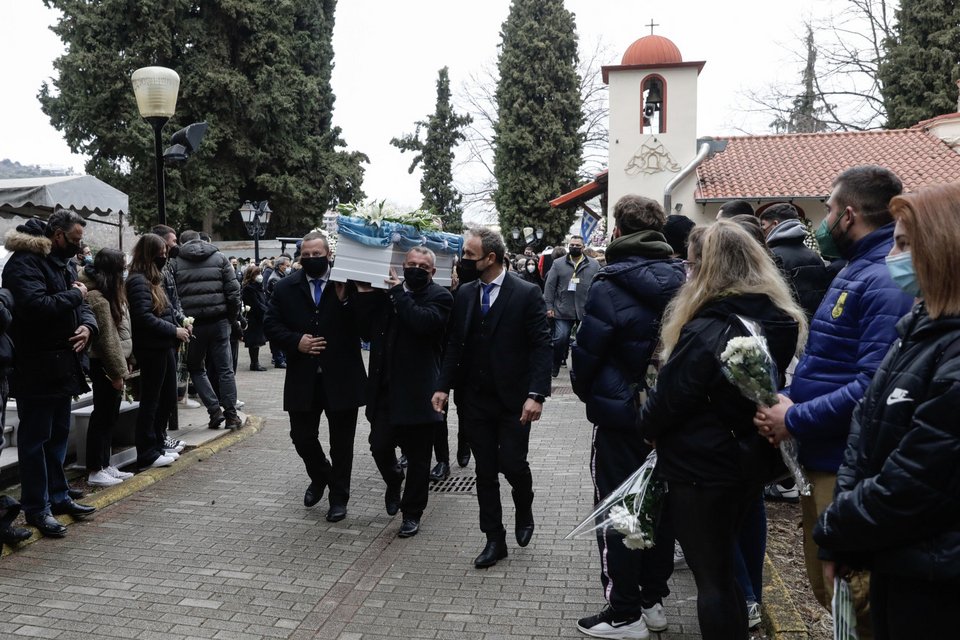 κηδεία του 19χρονου Άλκη Καμπανού στη Βέροια