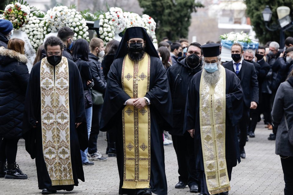 κηδεία του 19χρονου Άλκη Καμπανού στη Βέροια
