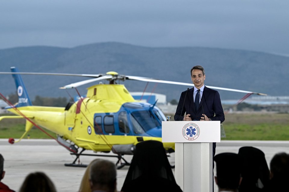 Κυριάκος Μητσοτάκης στην τιμητική εκδήλωση για τους Διασώστες, τους Νοσηλευτές και τους Γιατρούς του ΕΚΑΒ