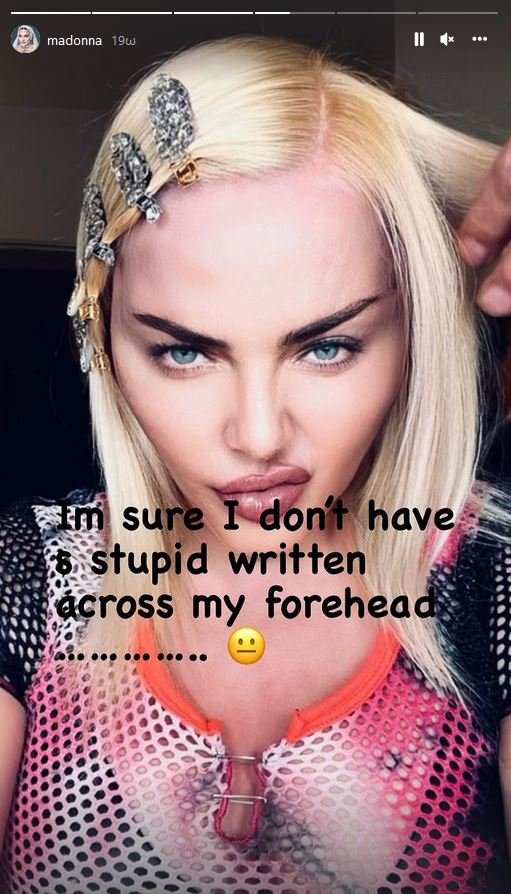 Μαντόνα Instastory