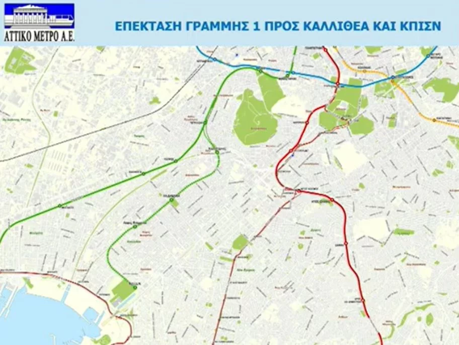 Ο χάρτης που δείχνει την σχεδιαζόμενη επέκταση