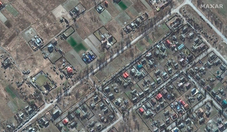 Satellite image ©2022 Maxar Technologies via AP