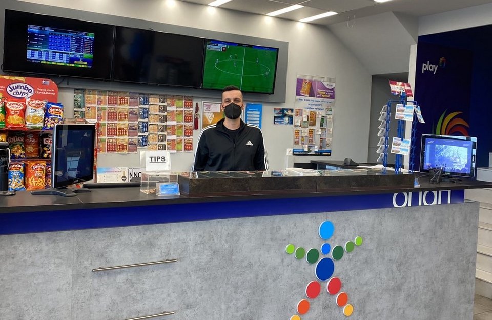 Ο υπεύθυνος του τυχερού καταστήματος ΟΠΑΠ, Νίκος Παλάσης