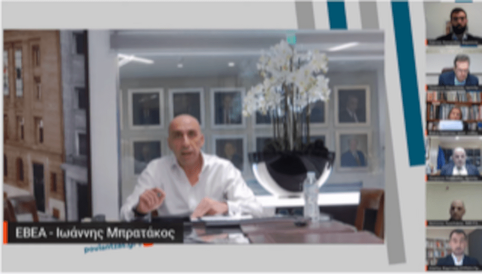 Ο Γιάννης Μπρατάκος σε διαδικτυακή εκδήλωση / ΑΠΕ-ΜΠΕ