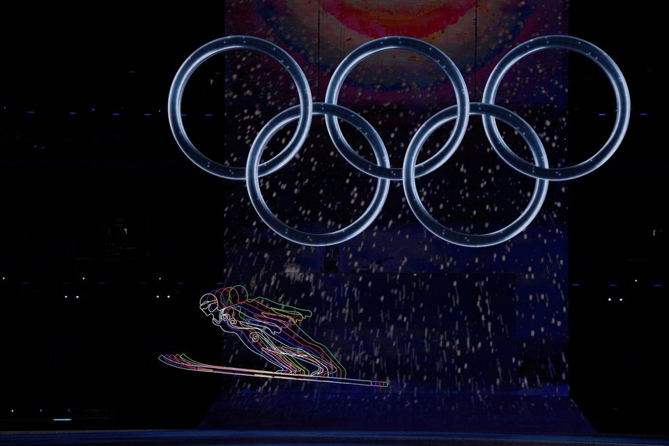 Η εντυπωσιακή τελετή έναρξης για τους Χειμερινούς Ολυμπιακούς του Πεκίνου / Φωτογραφία: AP