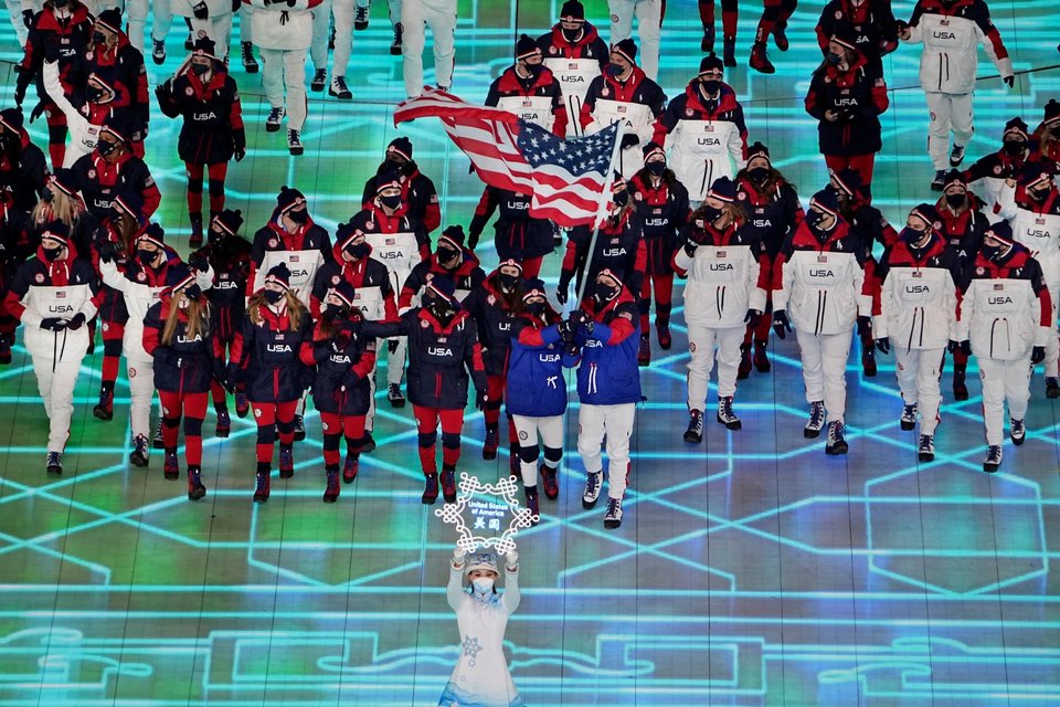 Η εντυπωσιακή τελετή έναρξης για τους Χειμερινούς Ολυμπιακούς του Πεκίνου / Φωτογραφία: AP