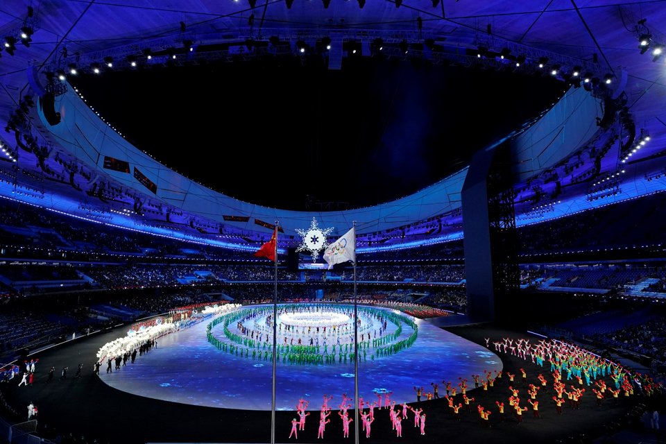 Η εντυπωσιακή τελετή έναρξης για τους Χειμερινούς Ολυμπιακούς του Πεκίνου / Φωτογραφία: AP