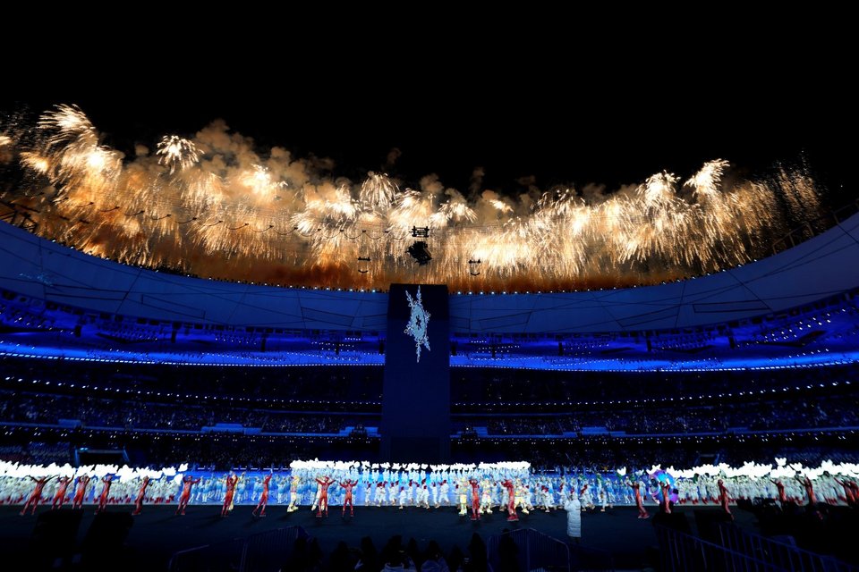 Η εντυπωσιακή τελετή έναρξης για τους Χειμερινούς Ολυμπιακούς του Πεκίνου / Φωτογραφία: AP